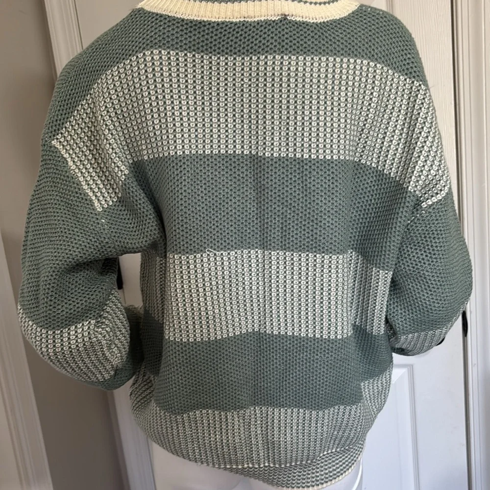 Hem & Thread Sage Striped Sweater - Picture 4 of 7